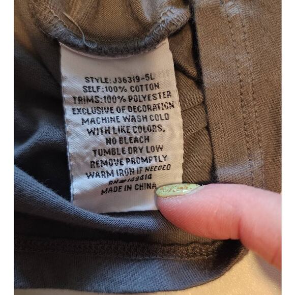 Johnny Was Embroidered Floral Boho Top V-Neck Lace Up Long Sleeve Size S - Picture 4 of 8